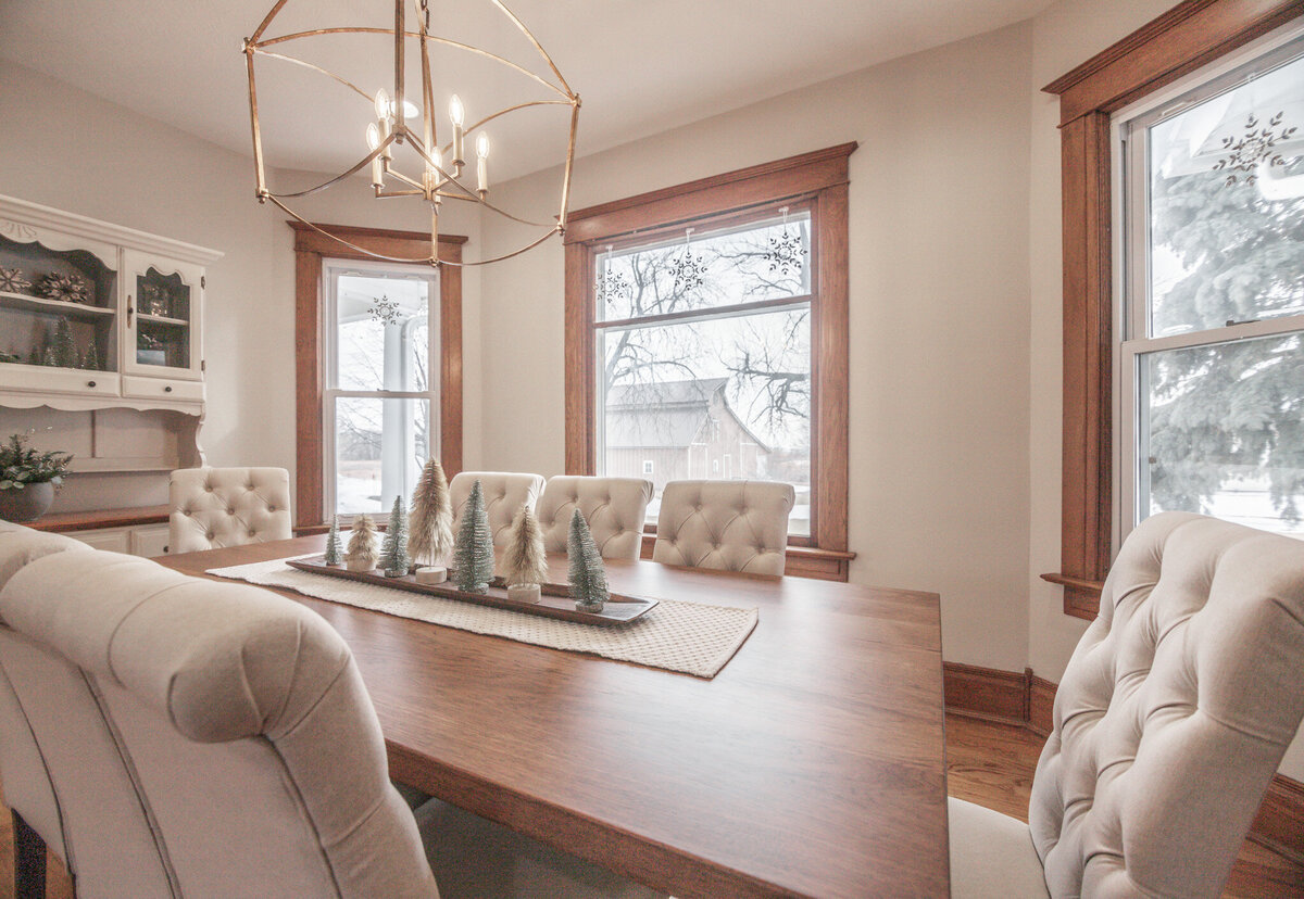 warm wood table