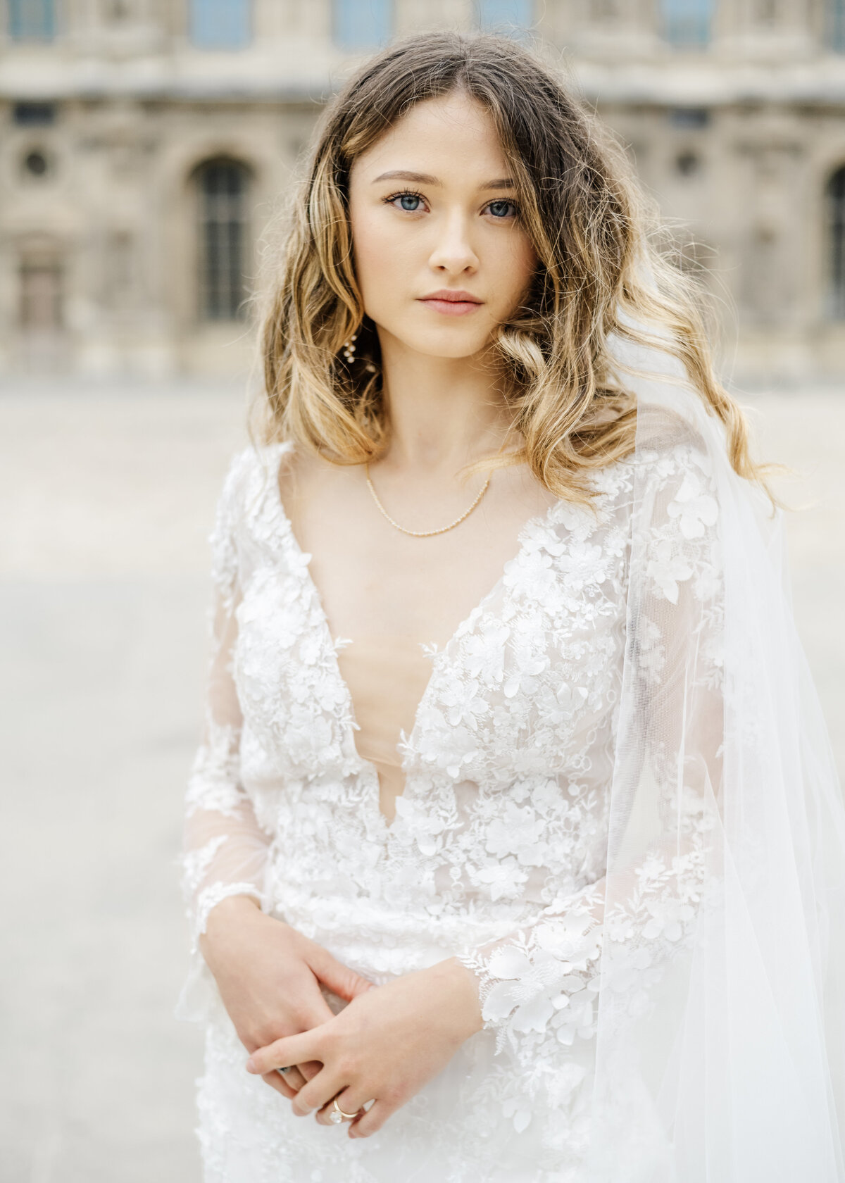 Louvre Paris France Wedding Photo