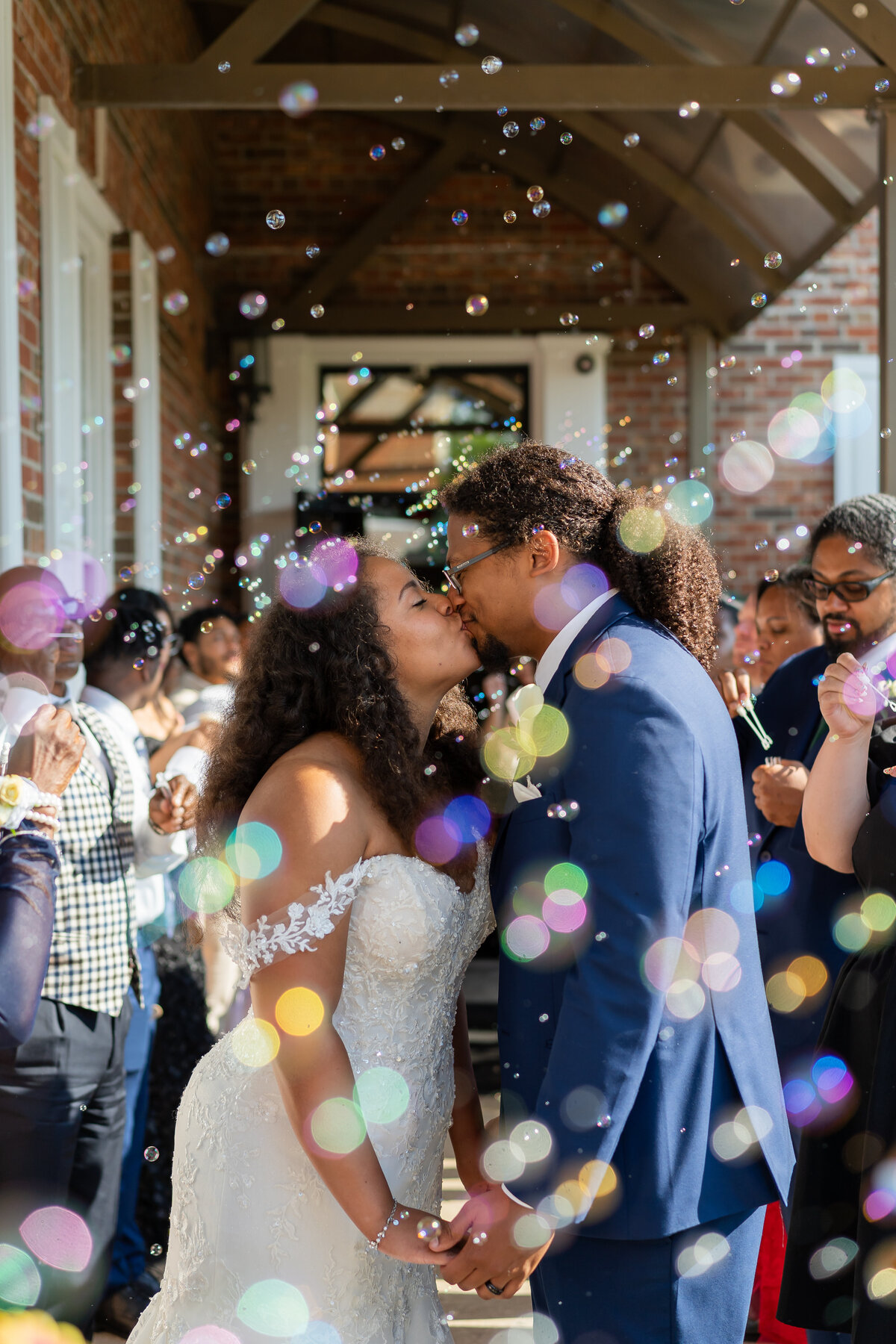 Modern wedding reception at the Great Lakes Culinary Center in Michigan.