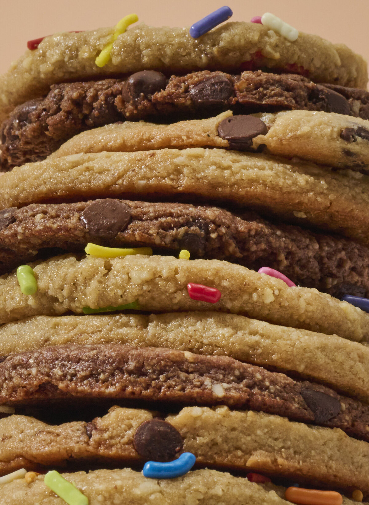 macro shot cookies
