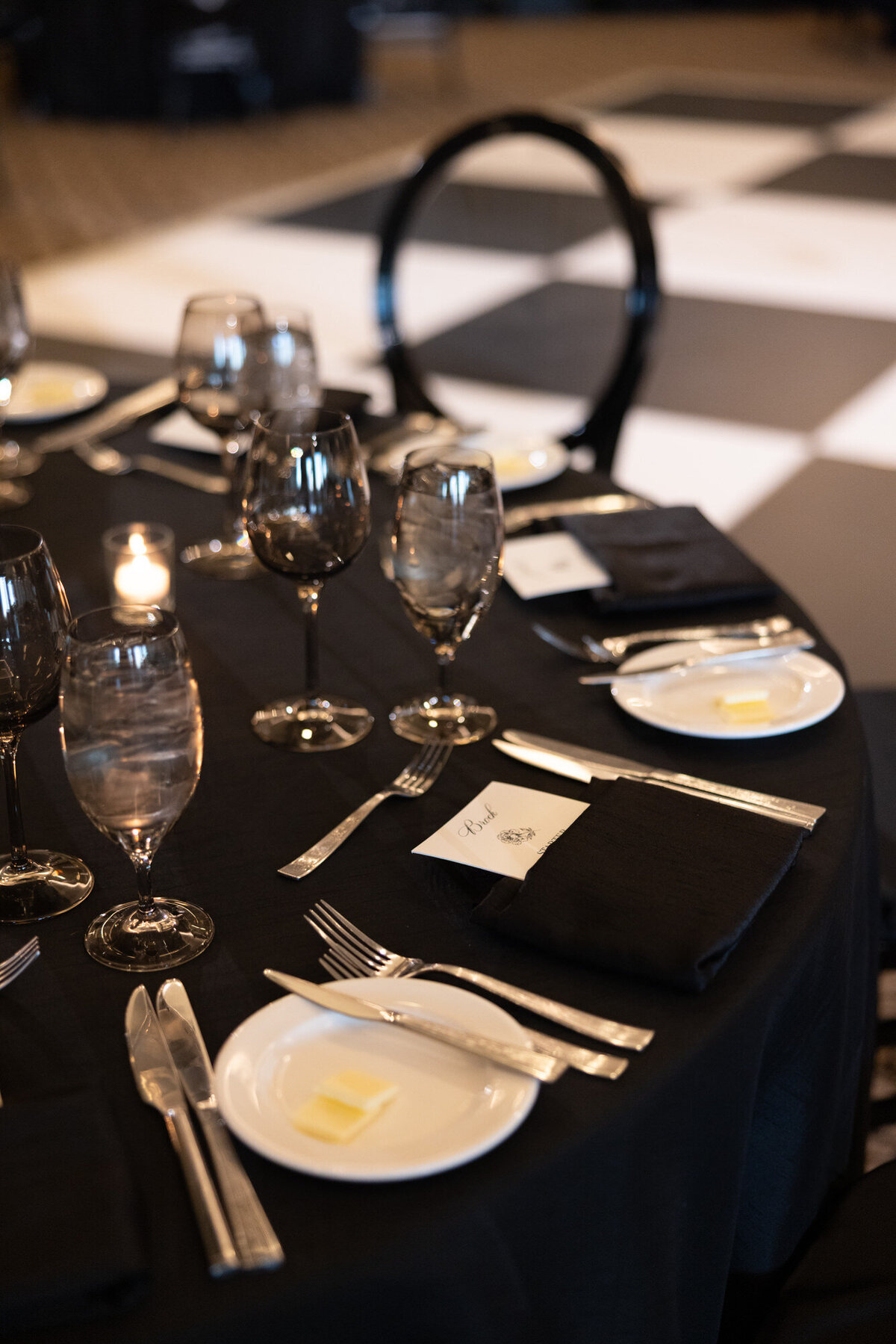 Table decor at wedding in Paradise Valley
