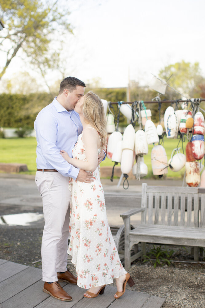 marina engagement photos in Southport CT