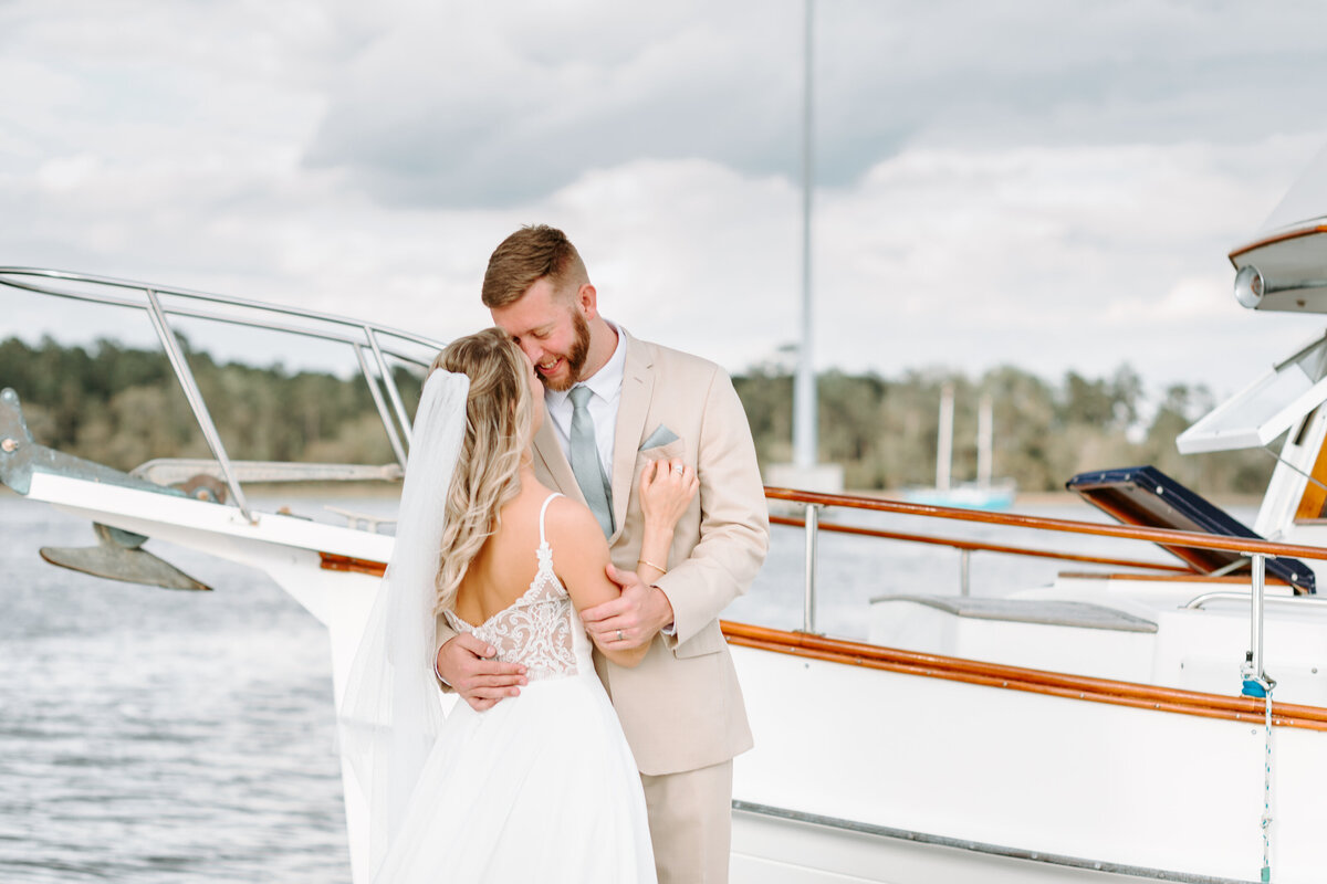 charleston wedding photographers The Anchor Room at the Wando River Grill bride and groom wedding photos