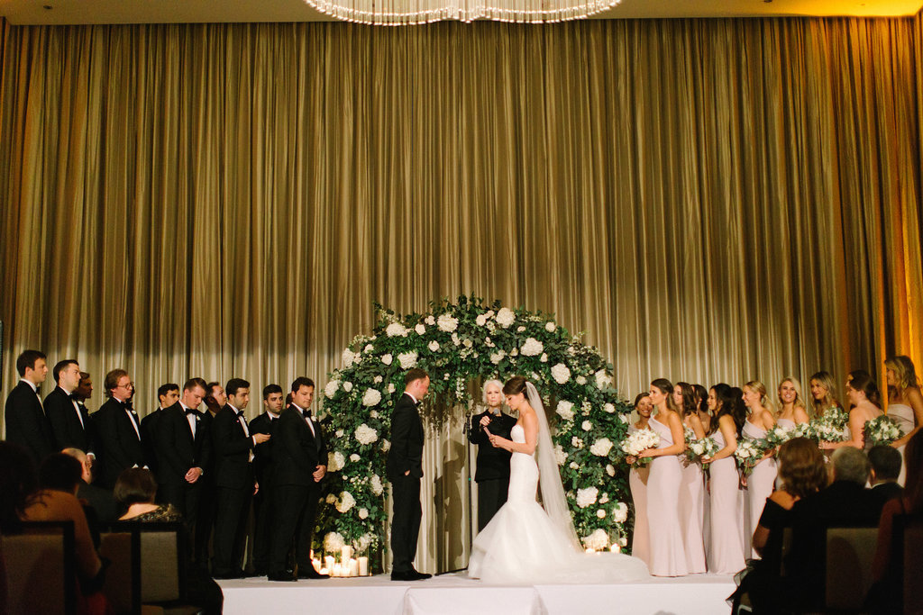 Langham Chicago Wedding WIth Elevated Centerpieces_20