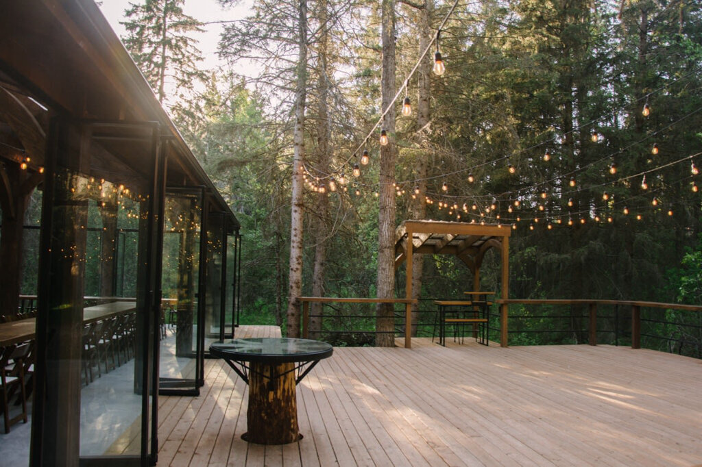 The Valley Weddings, a rustic and majestic wedding venue in Westerose, Alberta, featured on the Brontë Bride Vendor Guide.