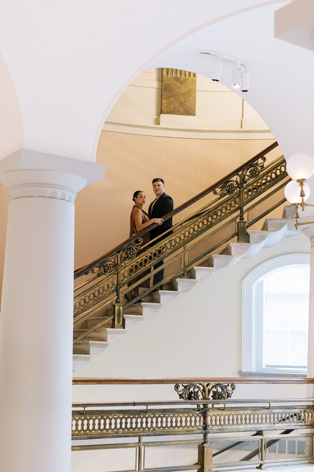 Washington, D.C. National Portrait Gallery Engagement Photos | Adela Antal Photography