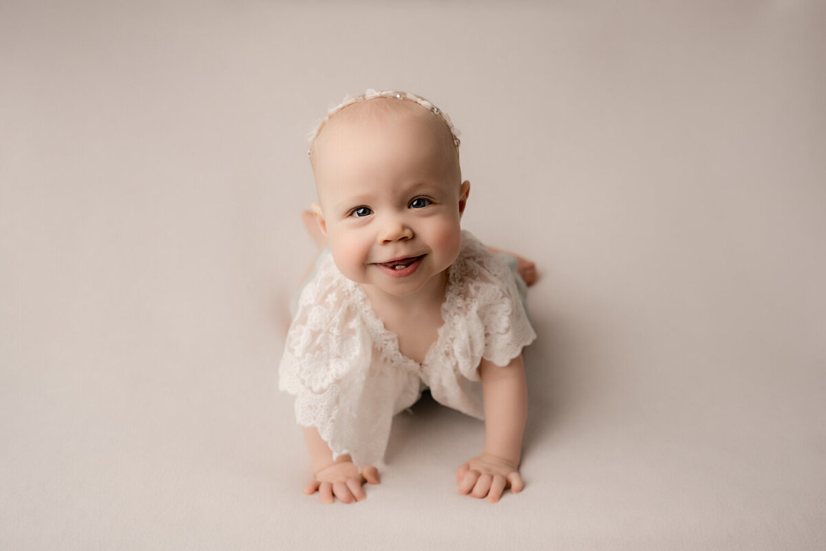 Baby girl. big smile photo by for the love of photography lansing