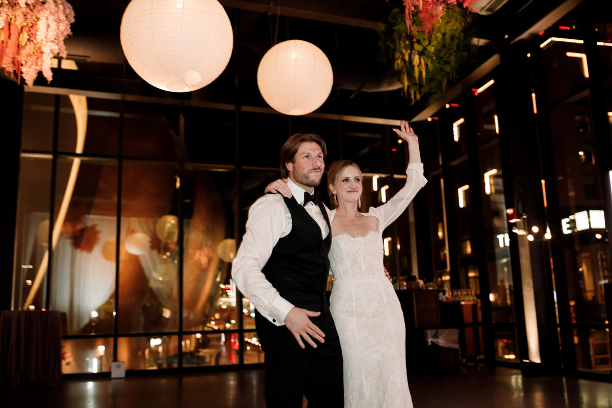 bold color block wedding gather at deer district milwaukee -97