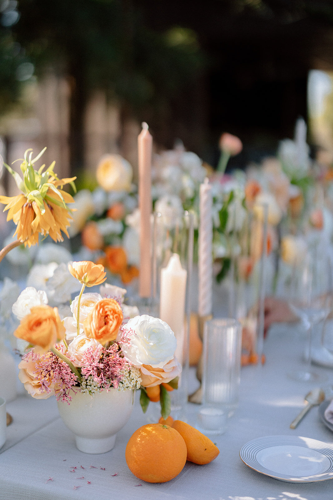 Lemon tablescape detail | Bella Fleur