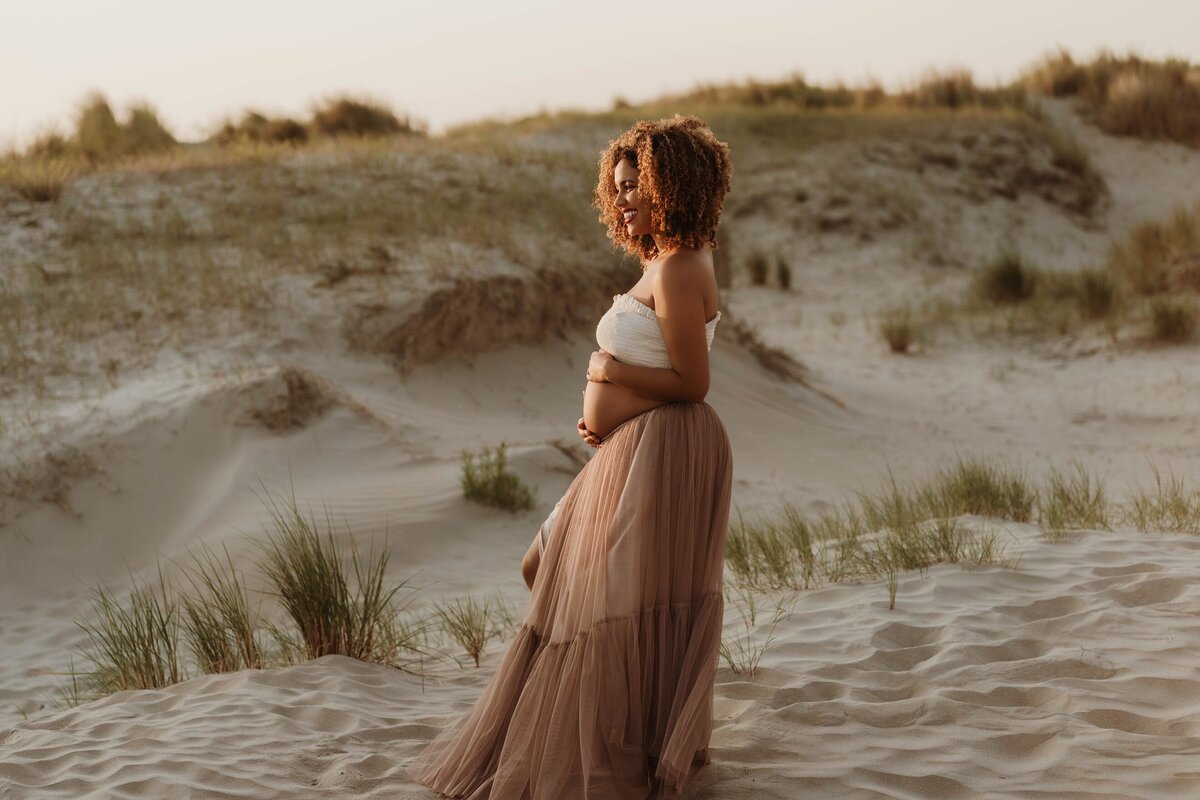 Zwangerschapsshoot golden hour