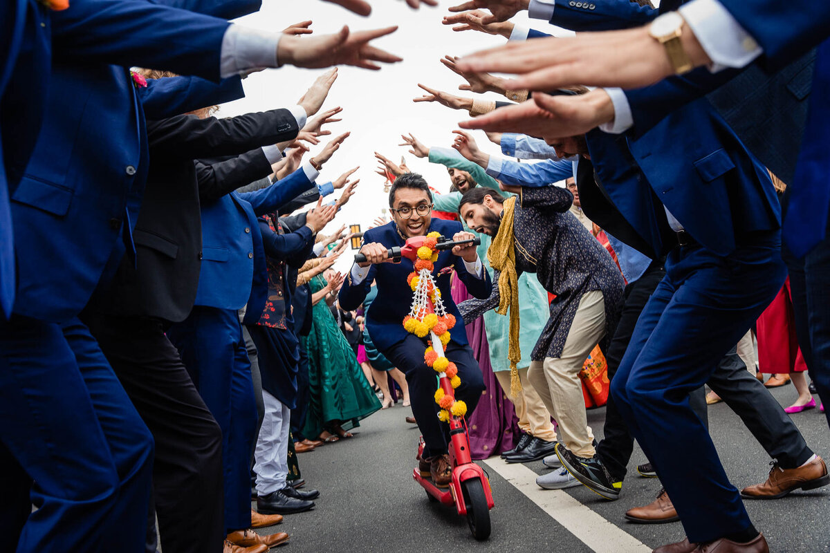 Closing down the columbus blvd during a philadelphia wedding