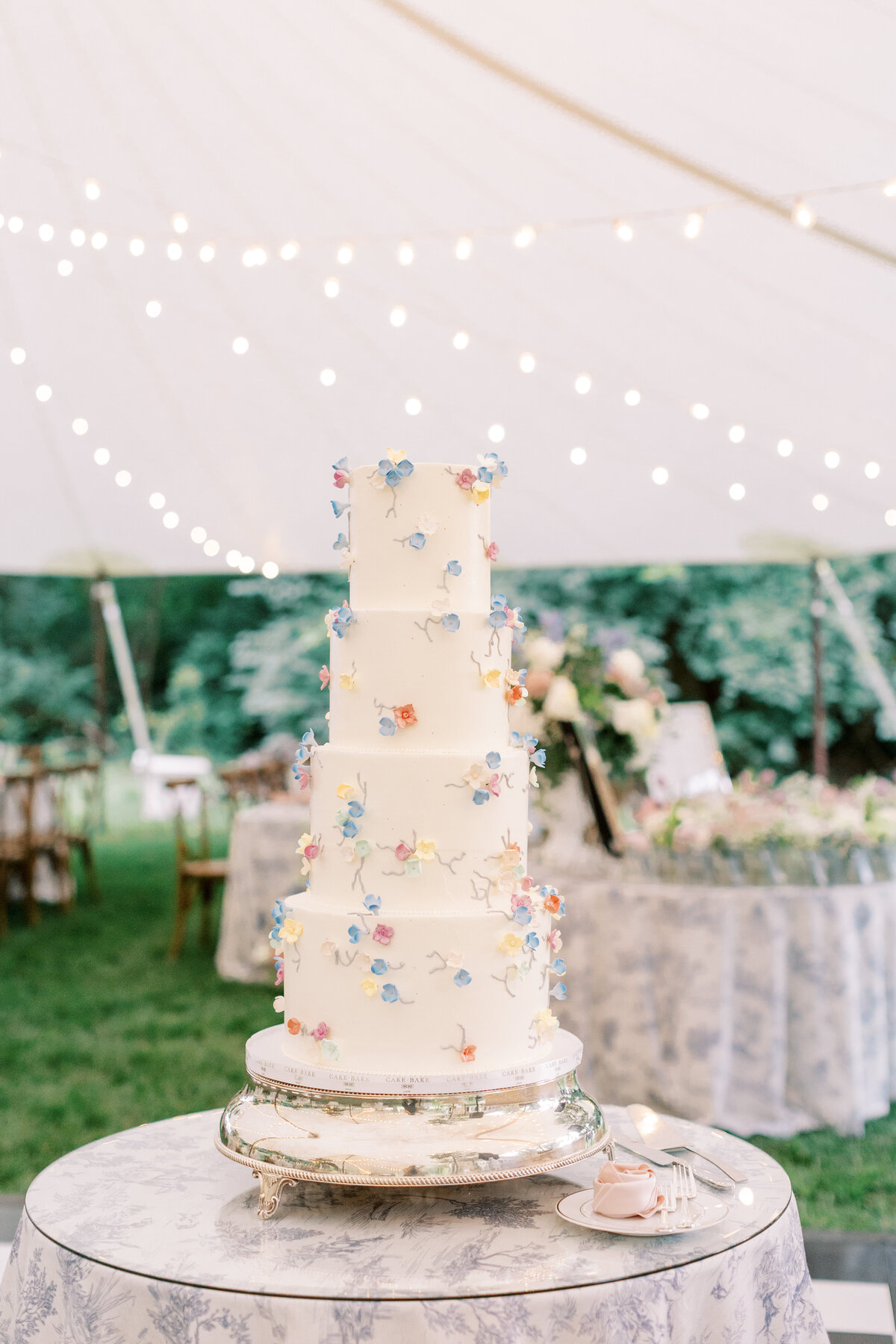 The Cake Bake Shop 4-tiered wedding cake