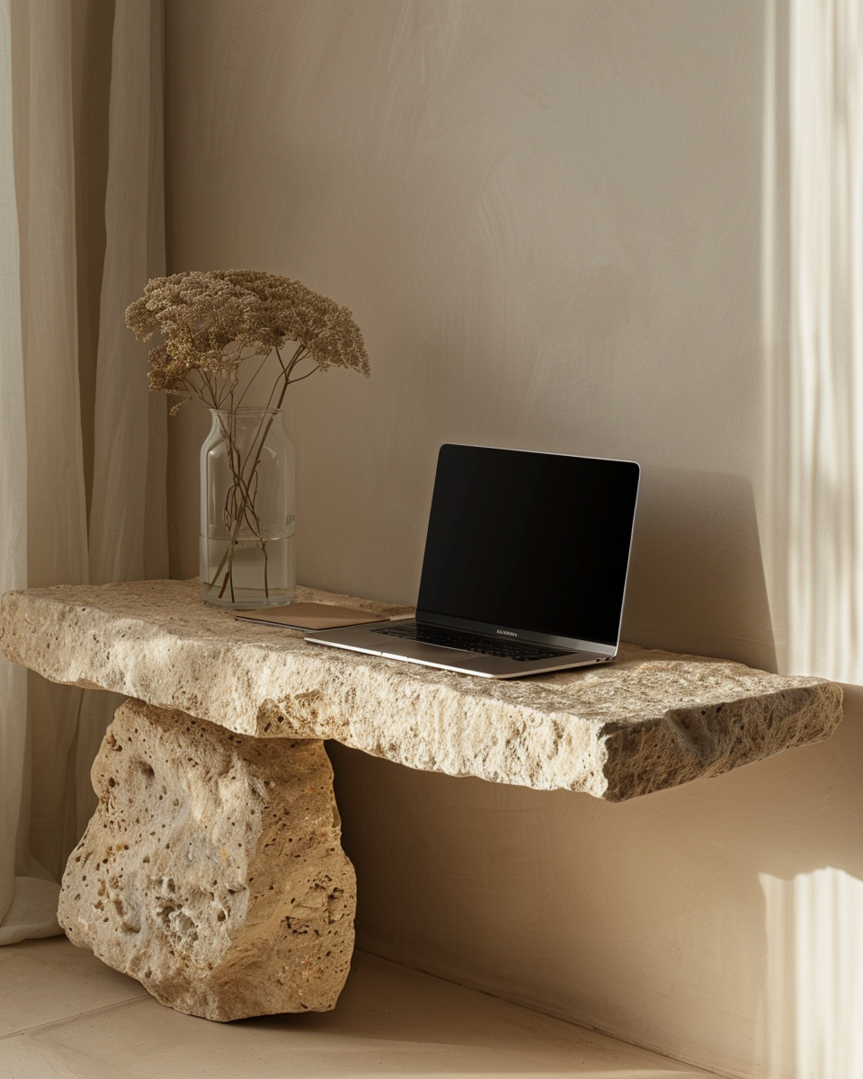 marga888_Modern_minimalistic_stone_table_with_a_MacBook_on_it_46a8829b-f470-4ade-8ca0-e46368585e8a_1