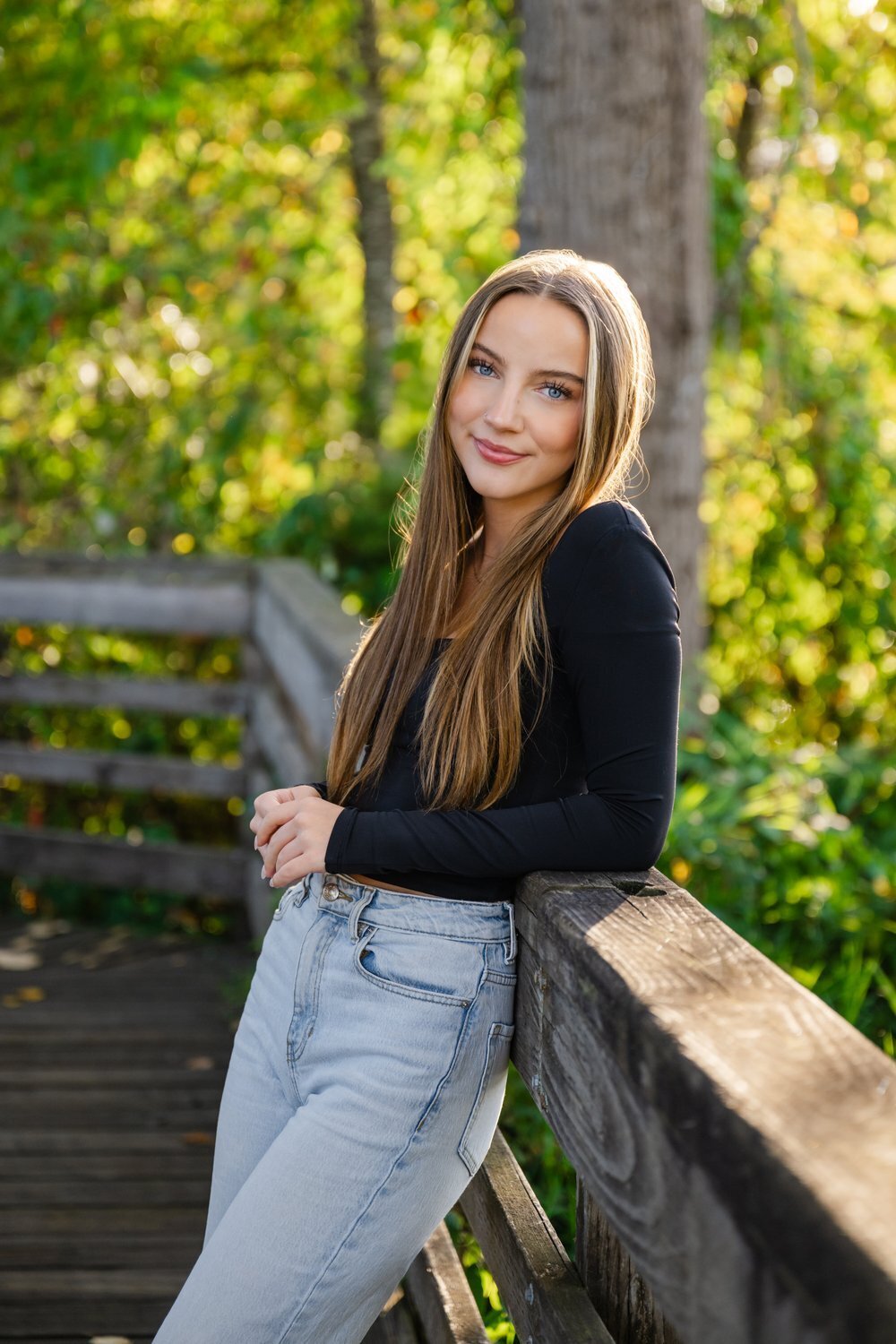 kirkland senior at juanita bay park in fall