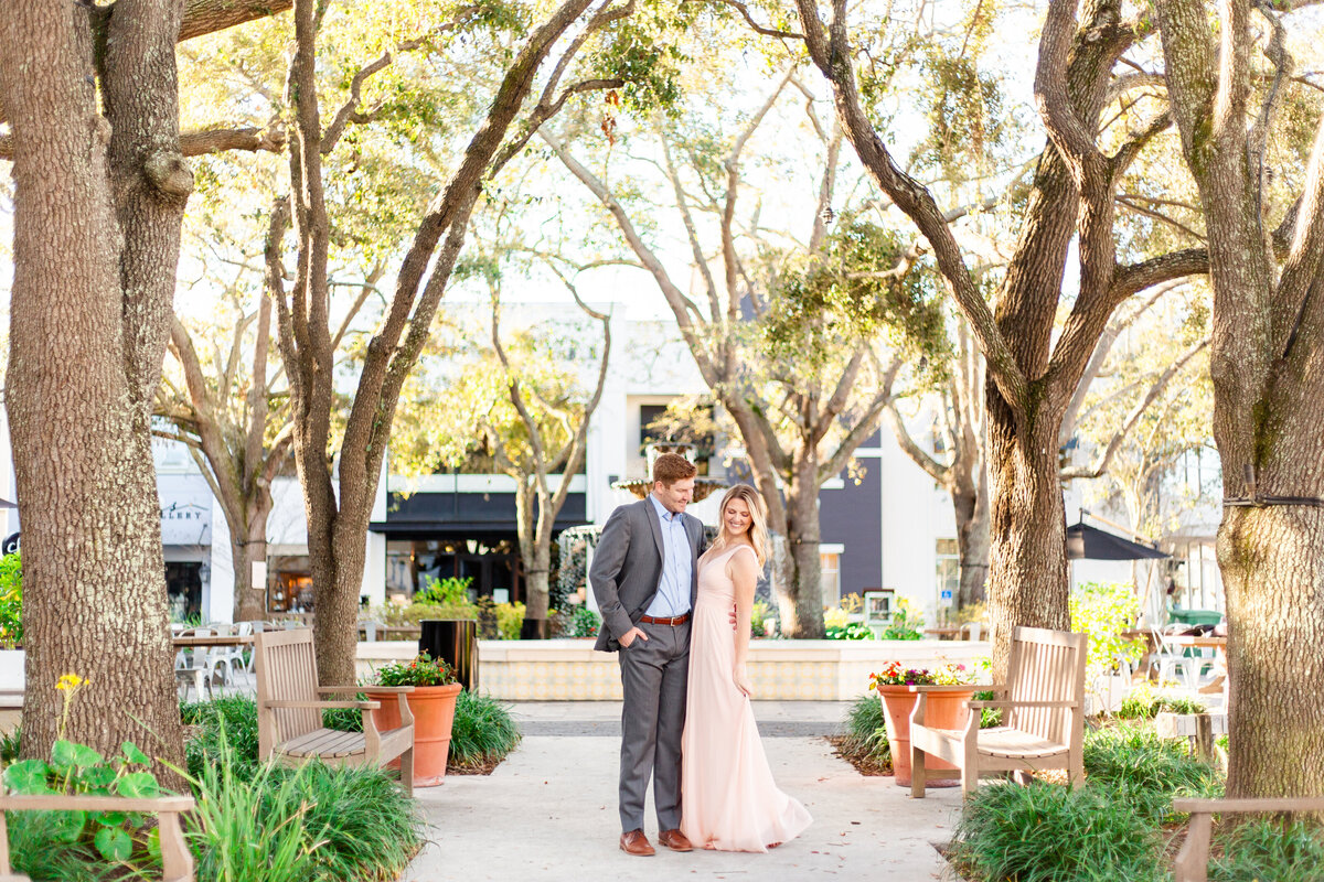 Engagement session with soon to be bride and groom at Tampa Wedding venue