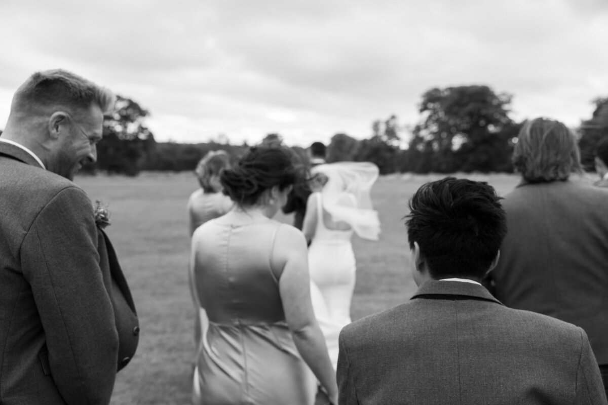 Editorial wedding photography at Springkell, Scotland