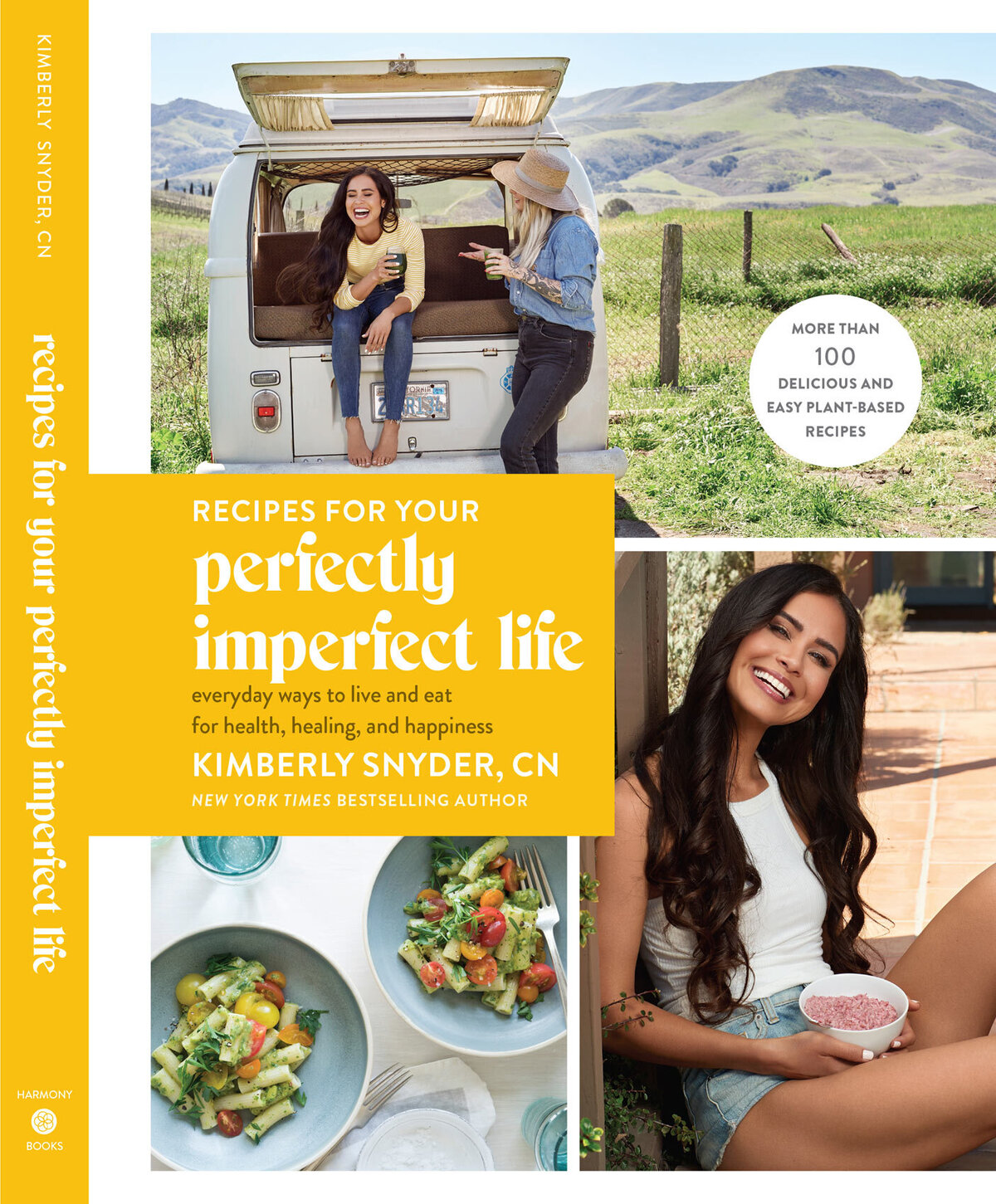 Magazine cover featuring Kimberly Snyder promoting wellness and healthy living with a bright, natural background.