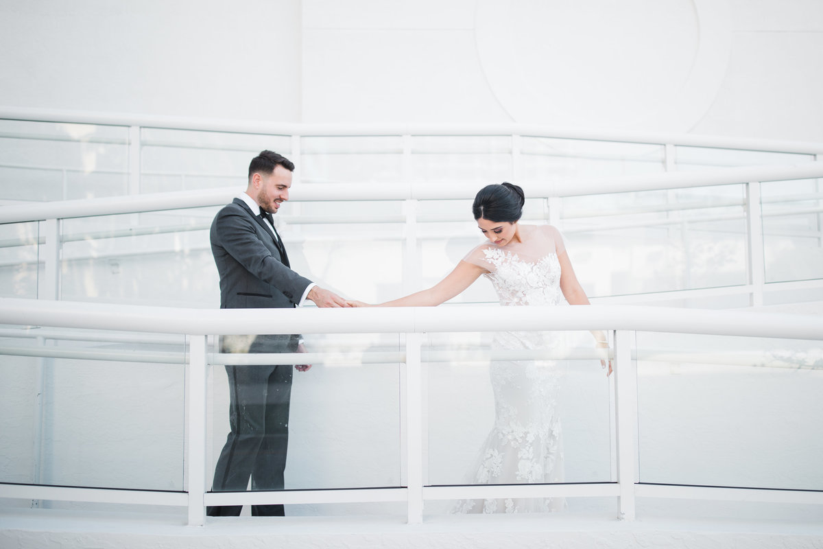 Florida Bride and Groom First Look