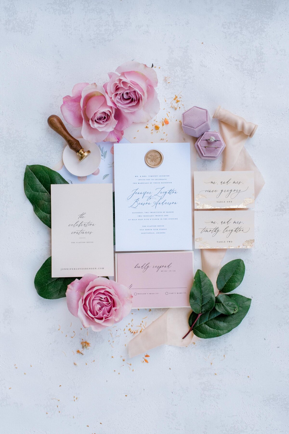 blush-wedding-invitation-gold-wax-seal