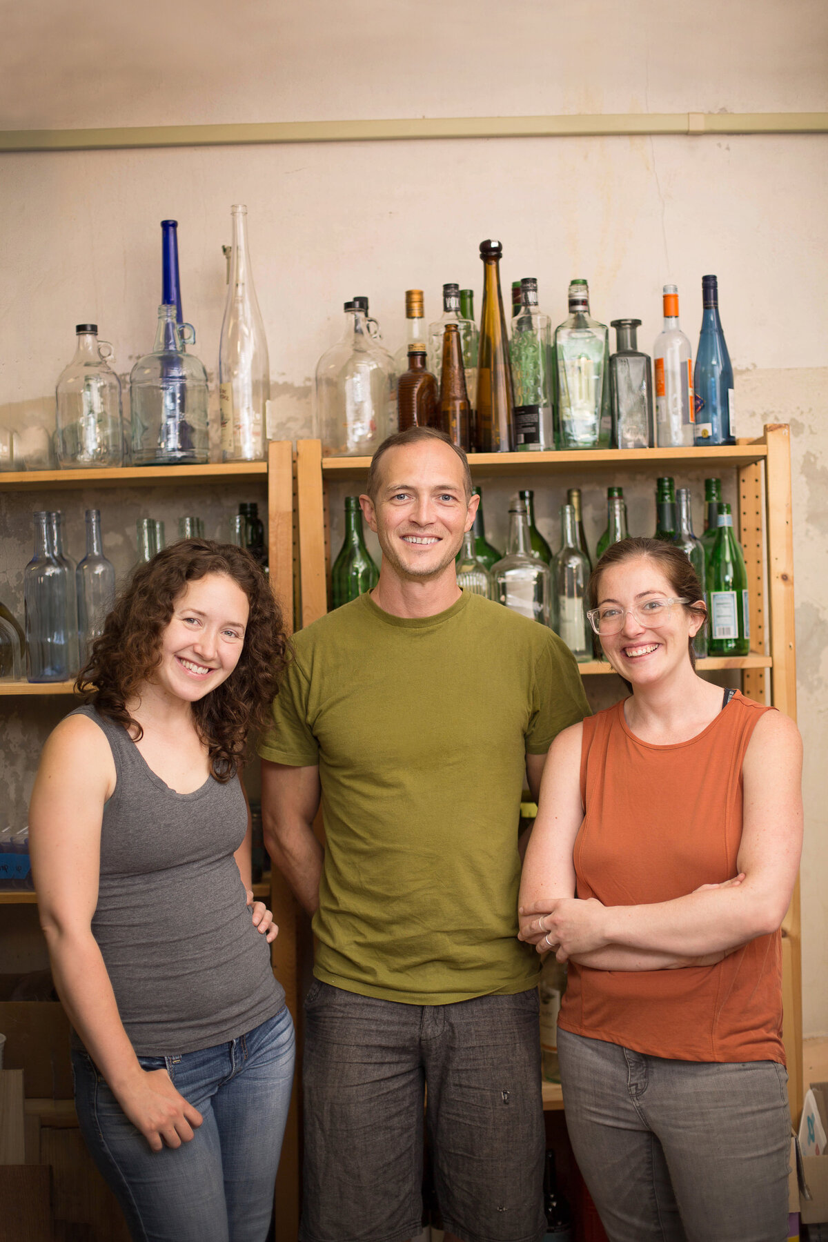 Business owners in their studio