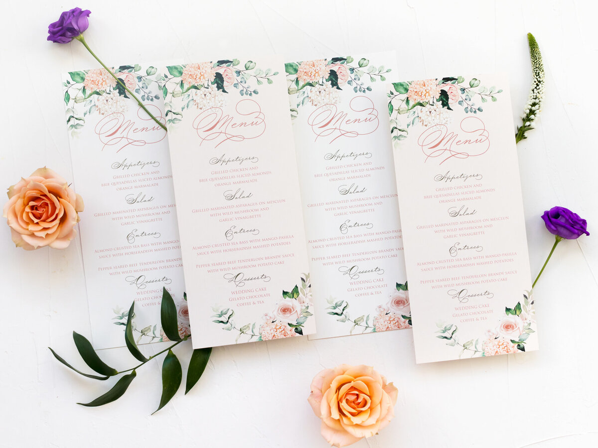 G Designers Wedding Menu WM27