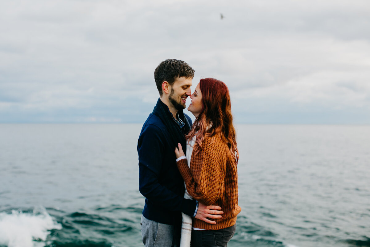 Engagement photo of a lovely couple