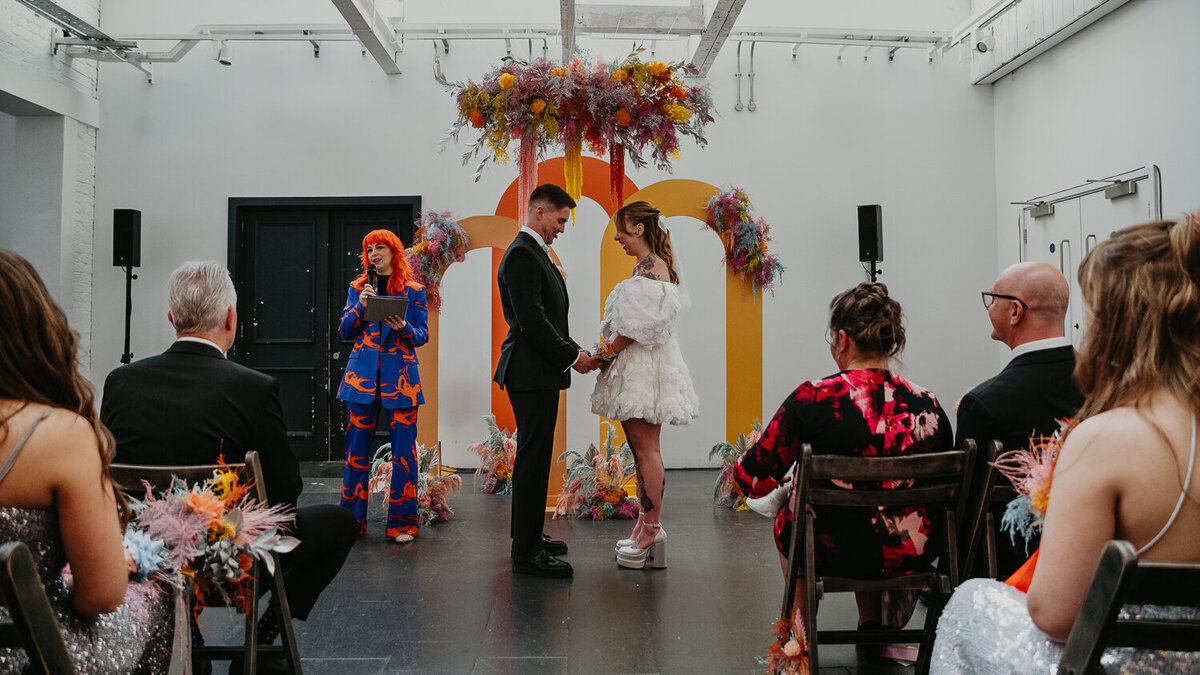 Vegas style wedding in Birmingham's Custard Factory.