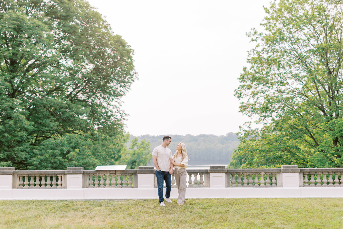 Engagement session at Newfields