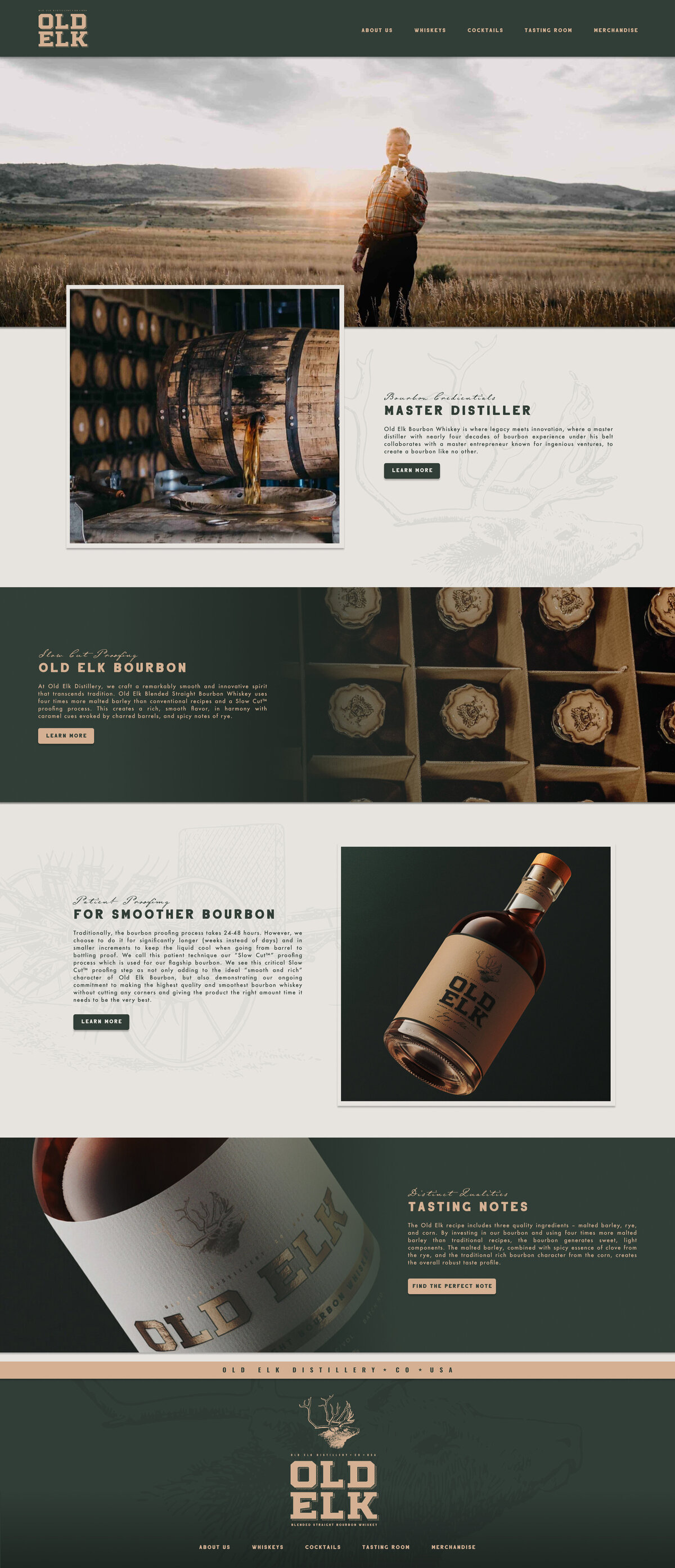 Brand Identity & Packing for Old Elk Bourbon |  Brand Identity Service, Creative Studio, The Flat Iron Foundry