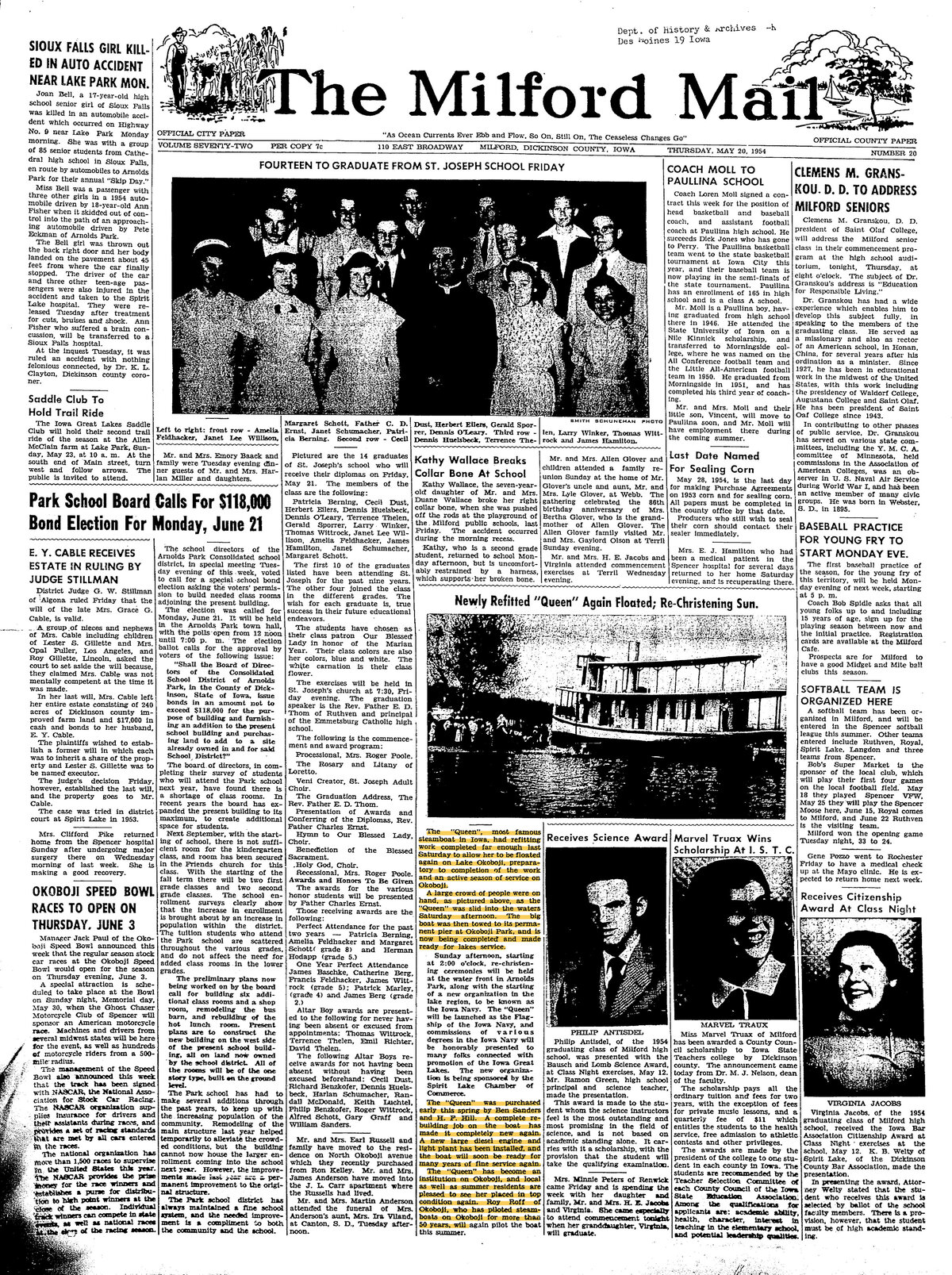 Milford Mail 1954-05-20