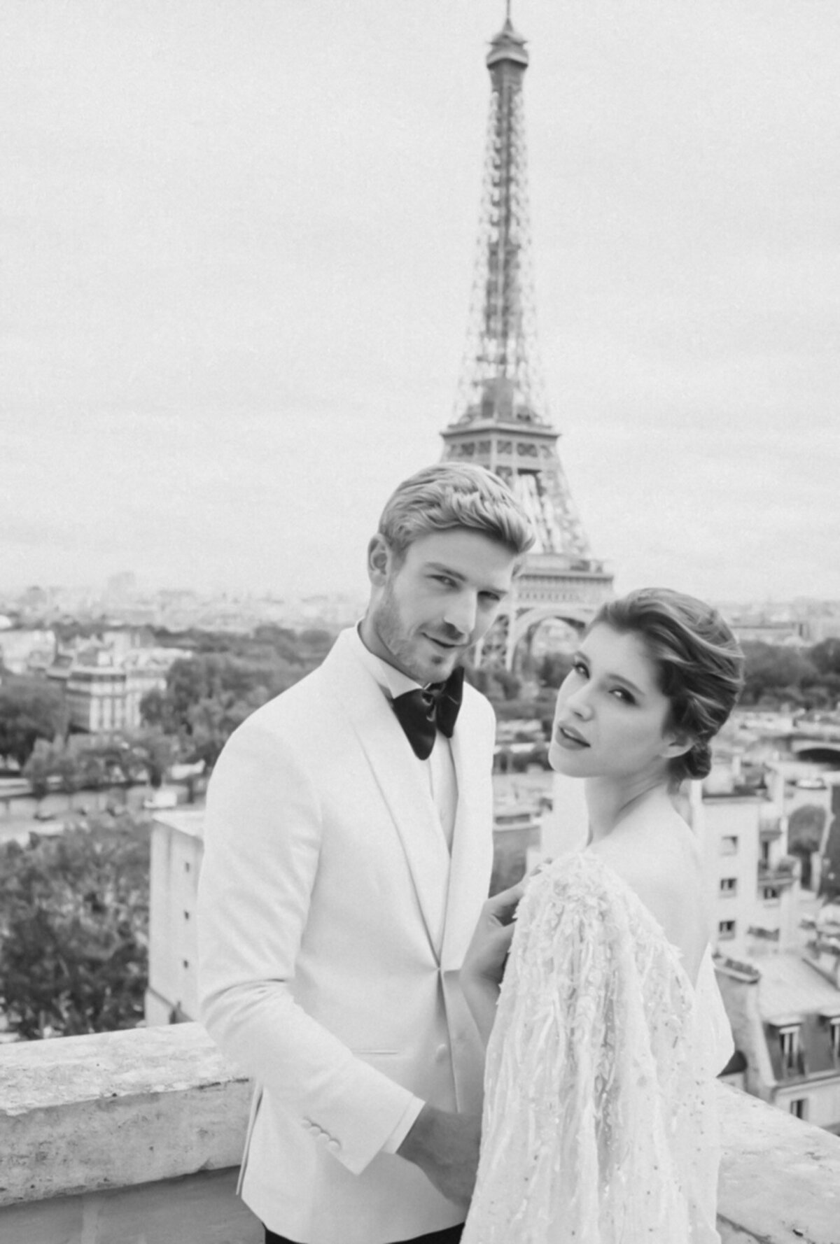 Rooftop wedding in Paris  wedding planner