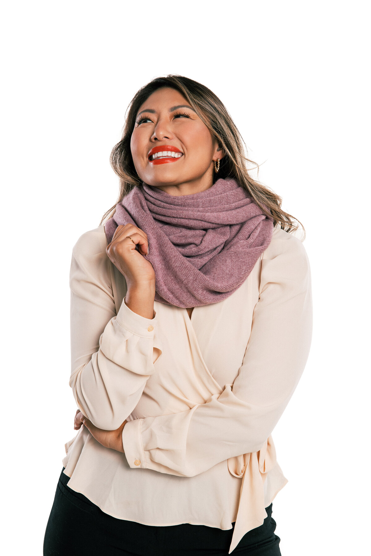 Claire Wrap Scarf Mauve 3