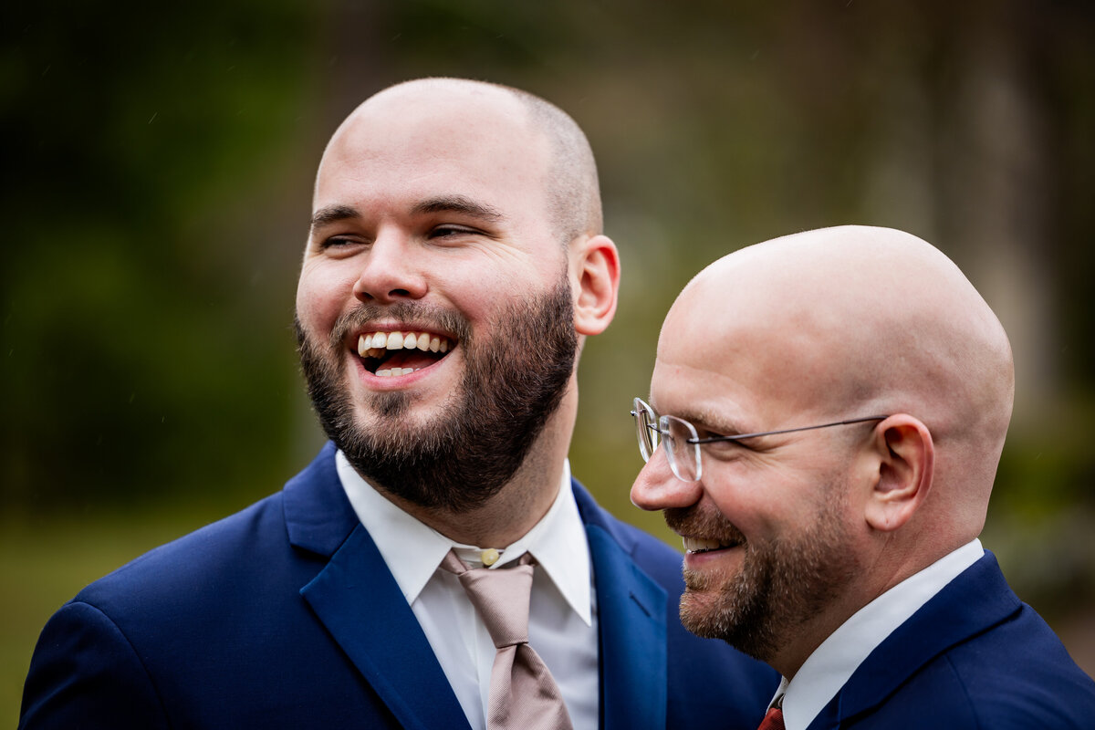 Happiness radiates from this LGBTQ+ couple at West Baden Springs hotel