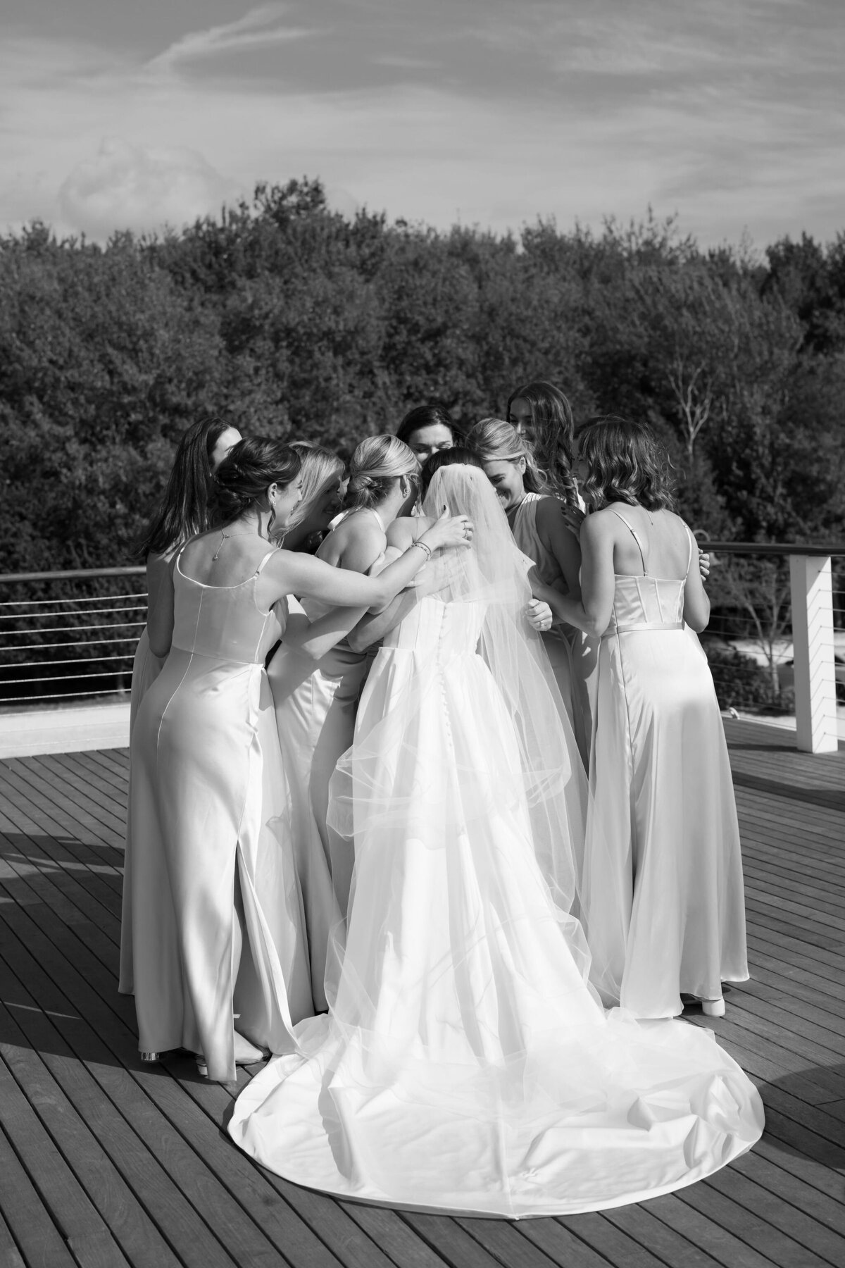 Bridal Party First Look Photo by Lisa Blanche Photography