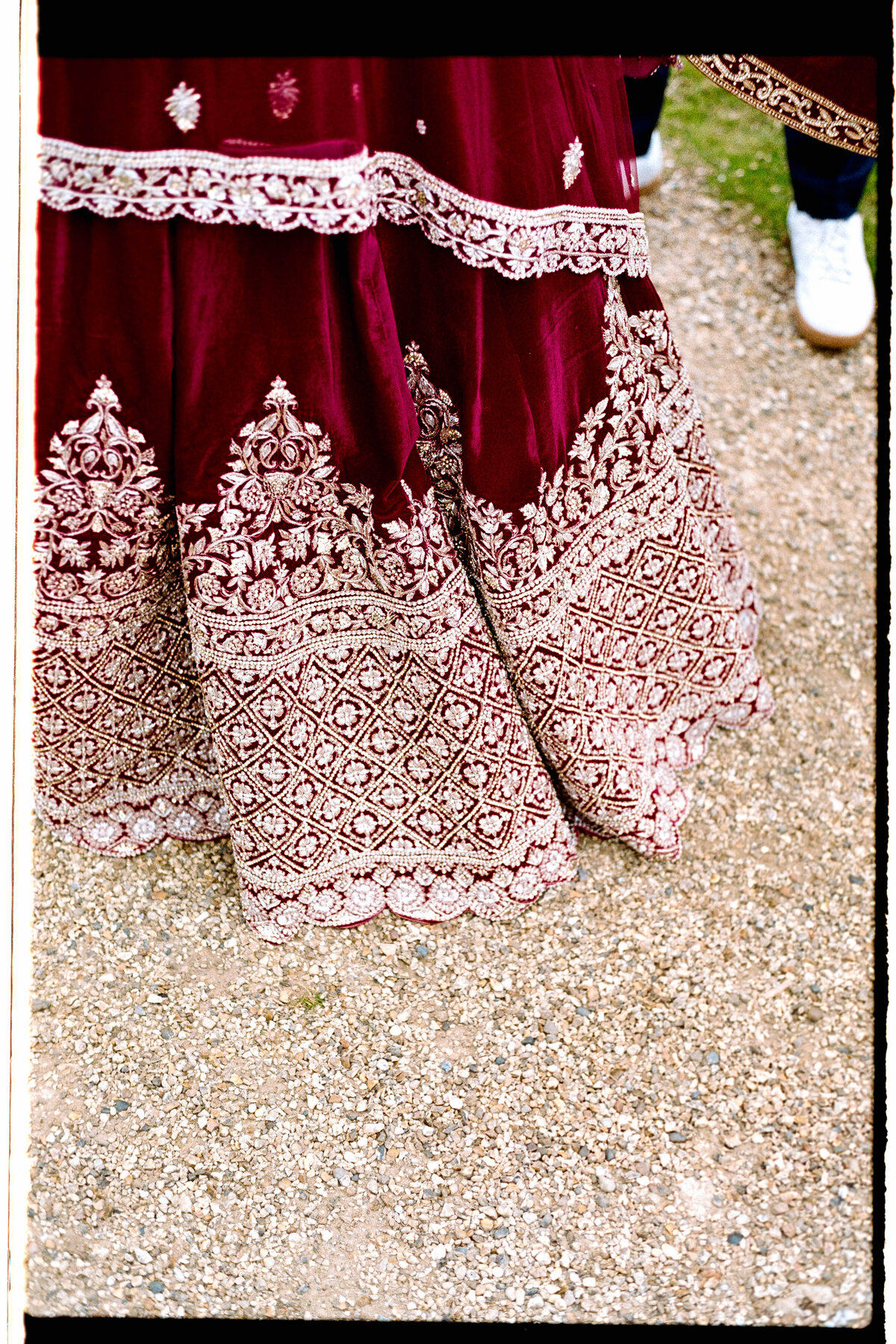 Wedding details at Sezincote captured on 35mm film