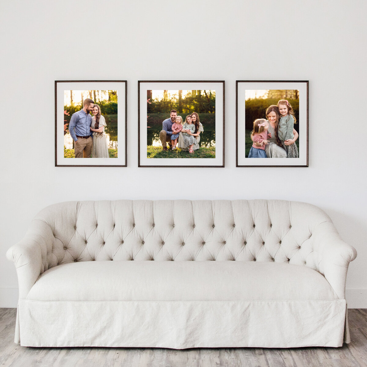 Photo Gallery wall arrangement