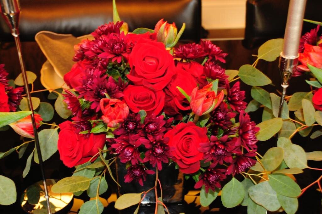 Red Festive Table Setting