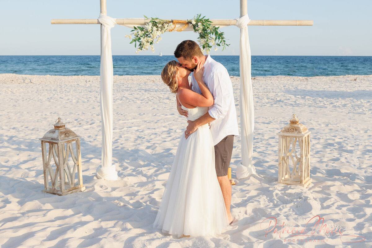 orange beach wedding