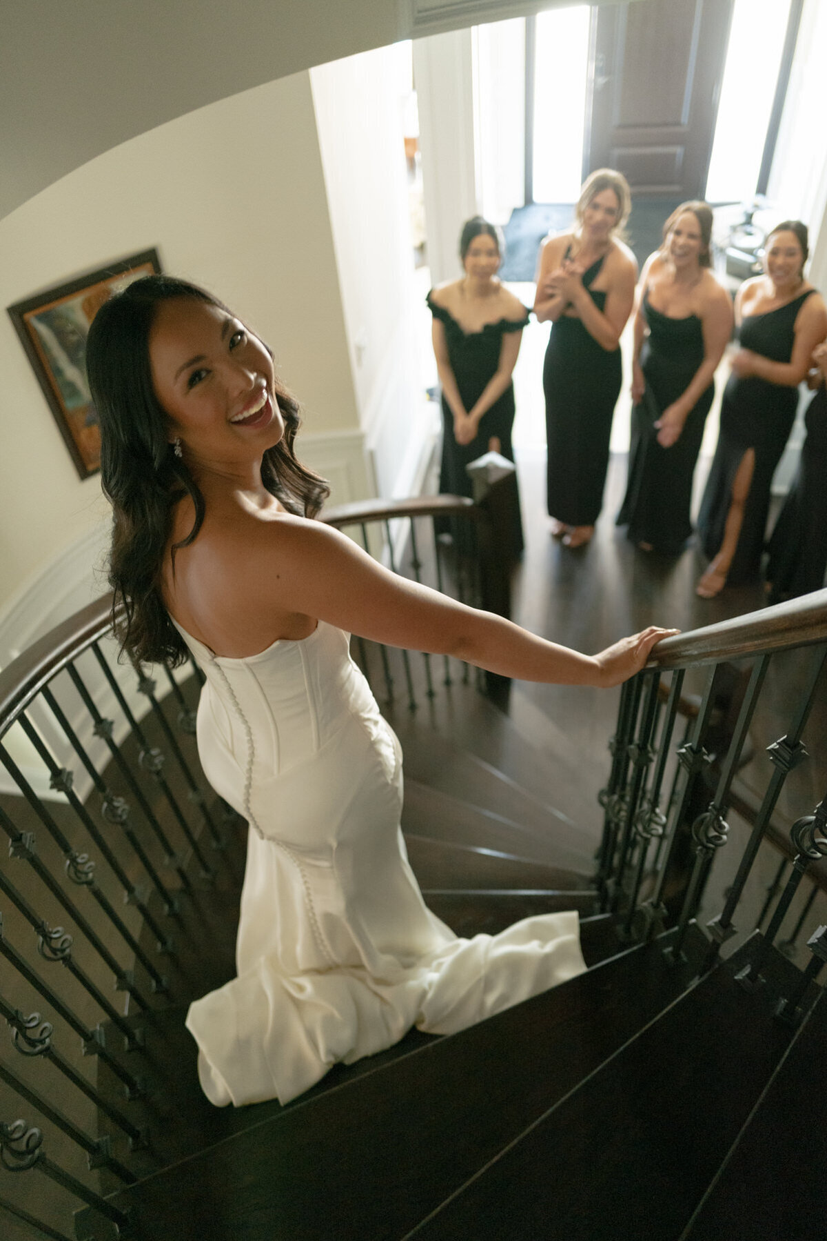 Toronto-Bride-First-Look-With-Bridesmaids