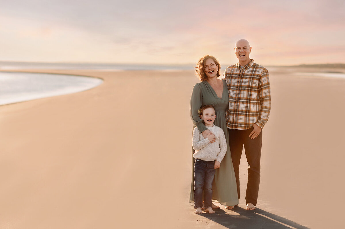 Family poses for Family Photos on Kiawah.