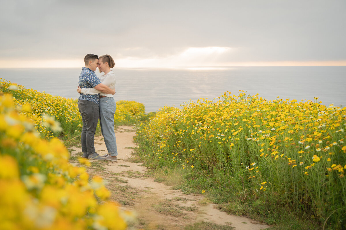 Ocean Couple Photos LGBT San Diego Photographer