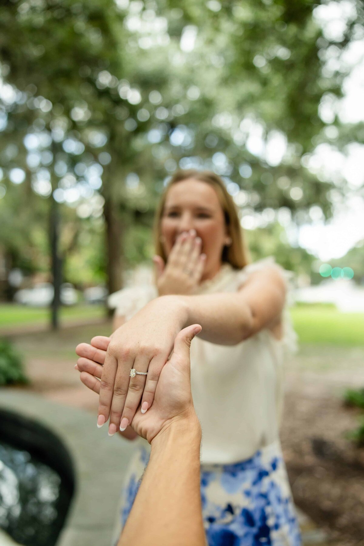Proposal Photos at Lafayette Square, Savannah GA