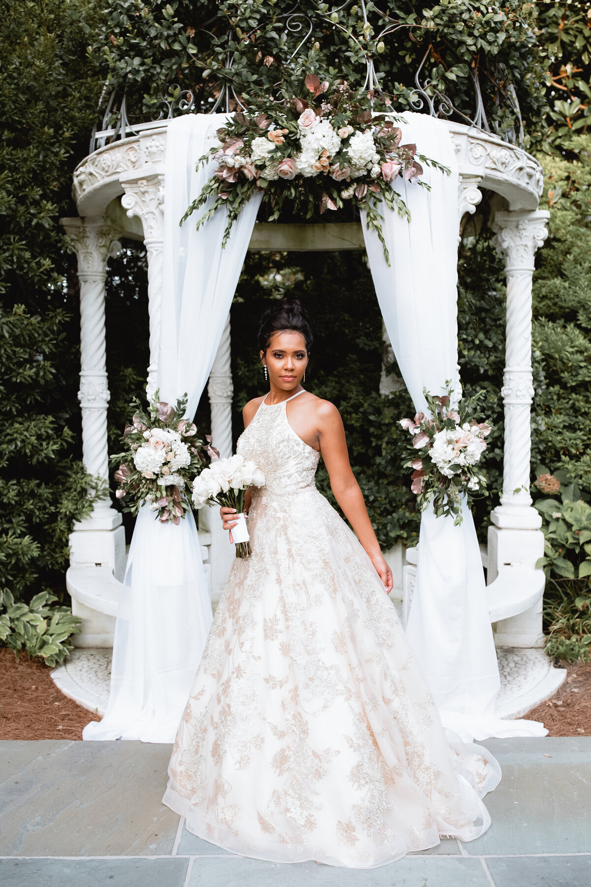 atlanta-garden-wedding-bride-under-floral-arbor