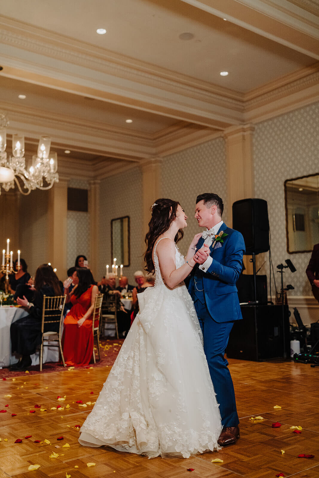 Couples first dance at Otesaga Resort