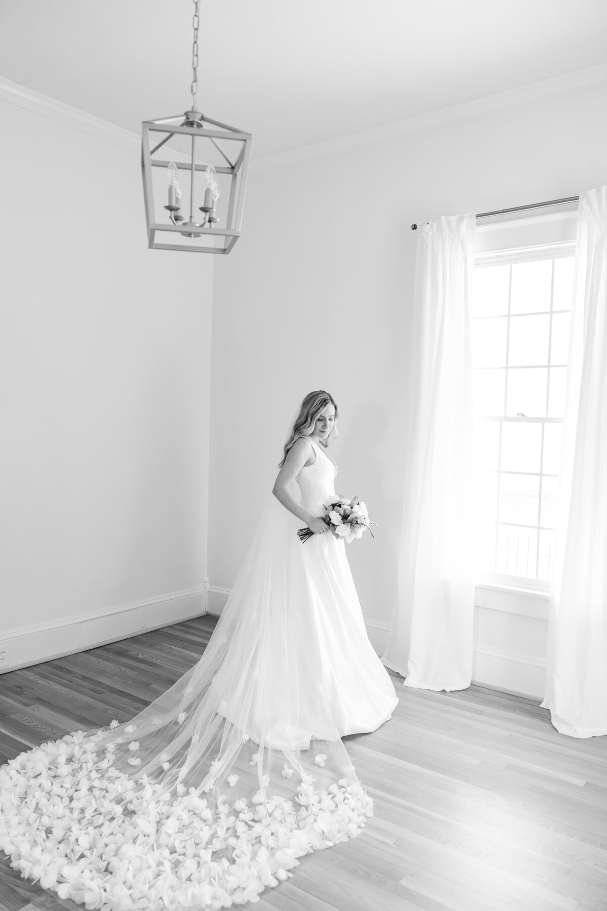 a beautiful bridal portrait with soft light