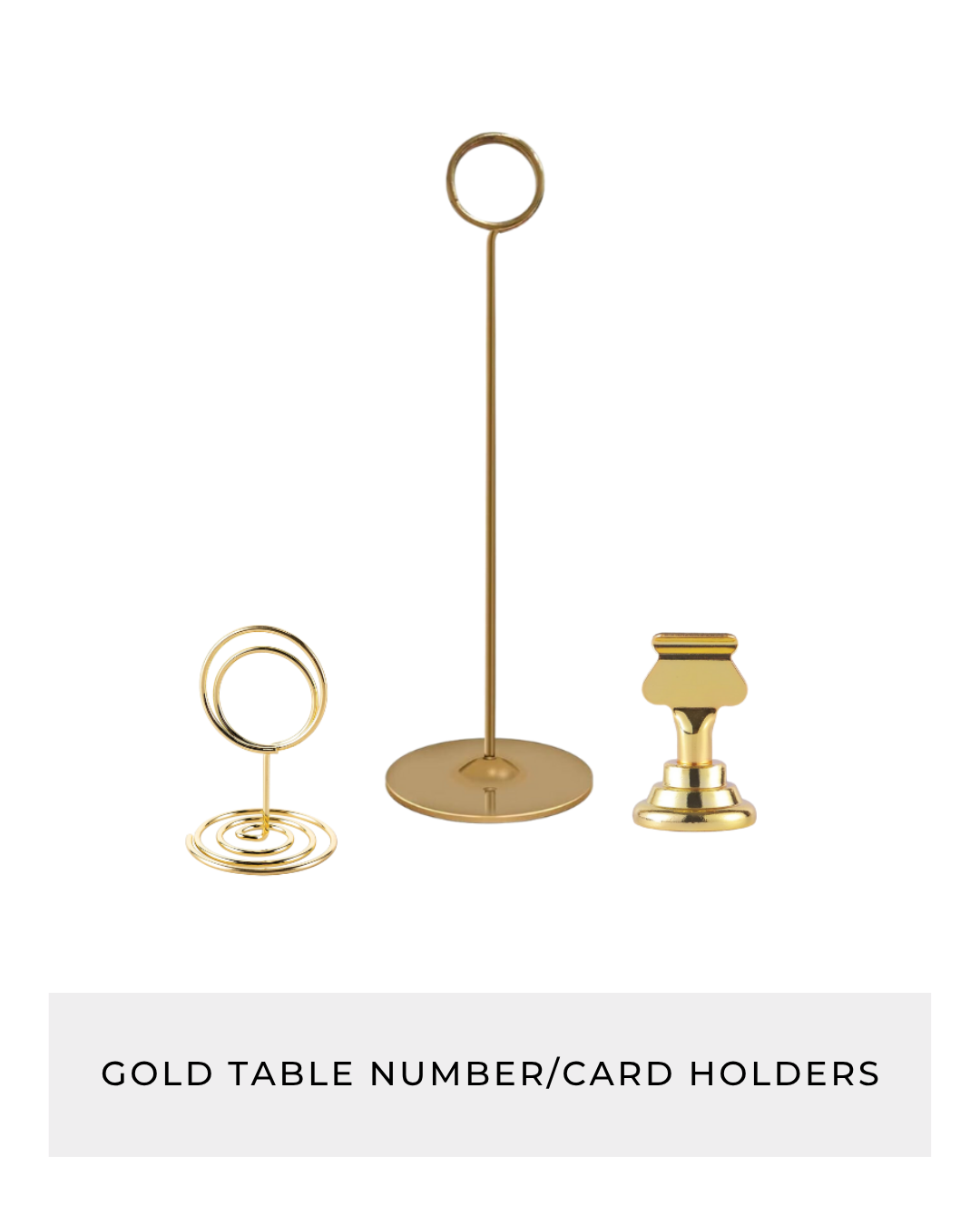 Gold Table Number_Card Holders
