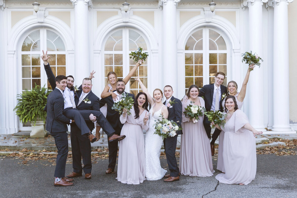 Fun Laid Back Bridal Party Tupper Manor