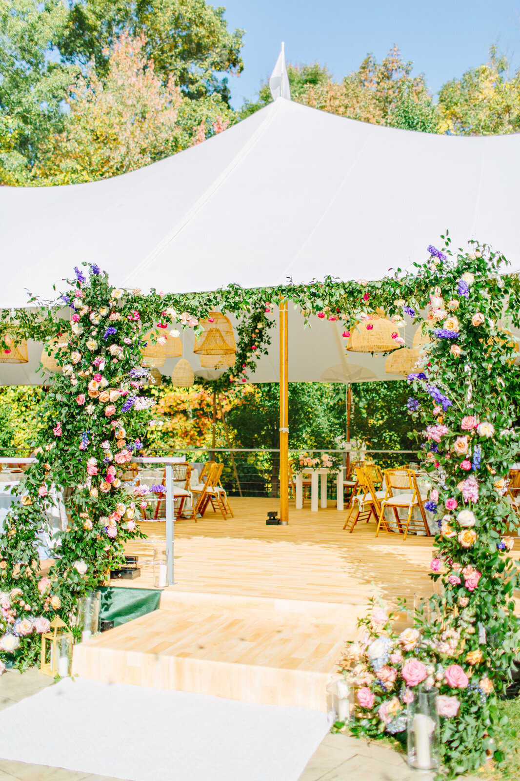 Kate-Murtaugh-Events-private-estate-wedding-floral-greenery-tented-entrance