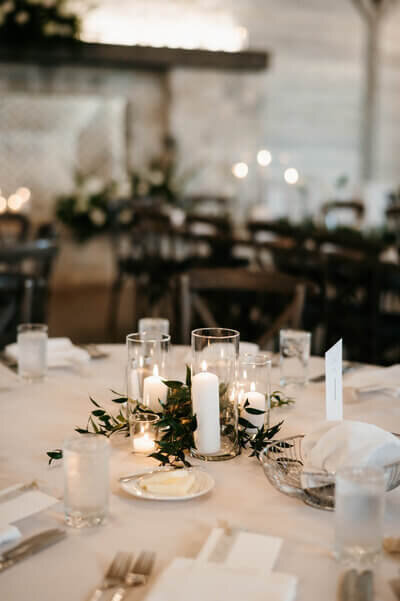Reception tables designed by wedding planners chicago