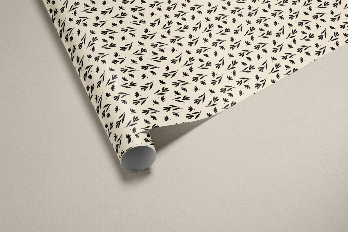 Wrapping Paper Mockup - Residuum - Ivory